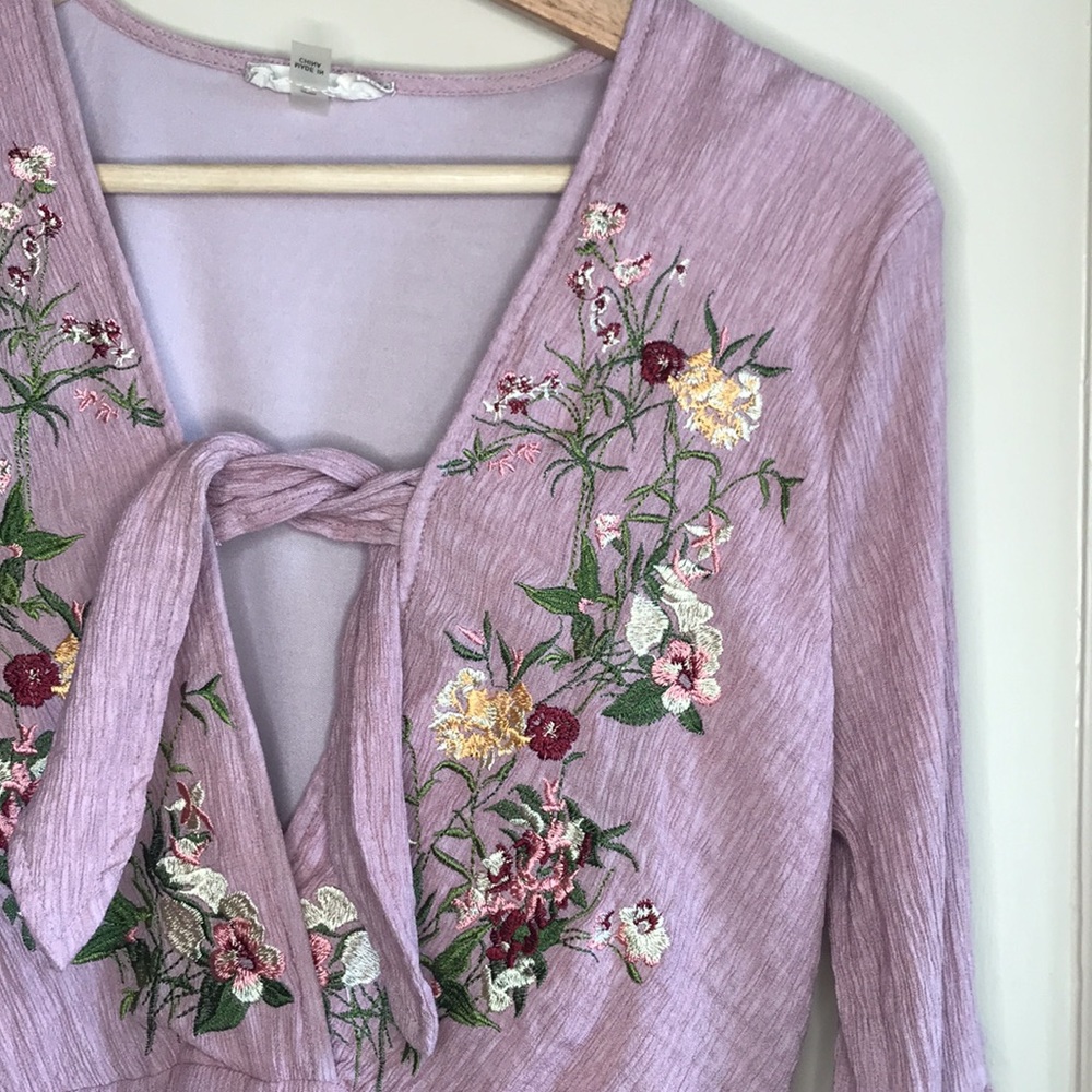 Altar'd State floral embroidered romper - Picture 3 of 10